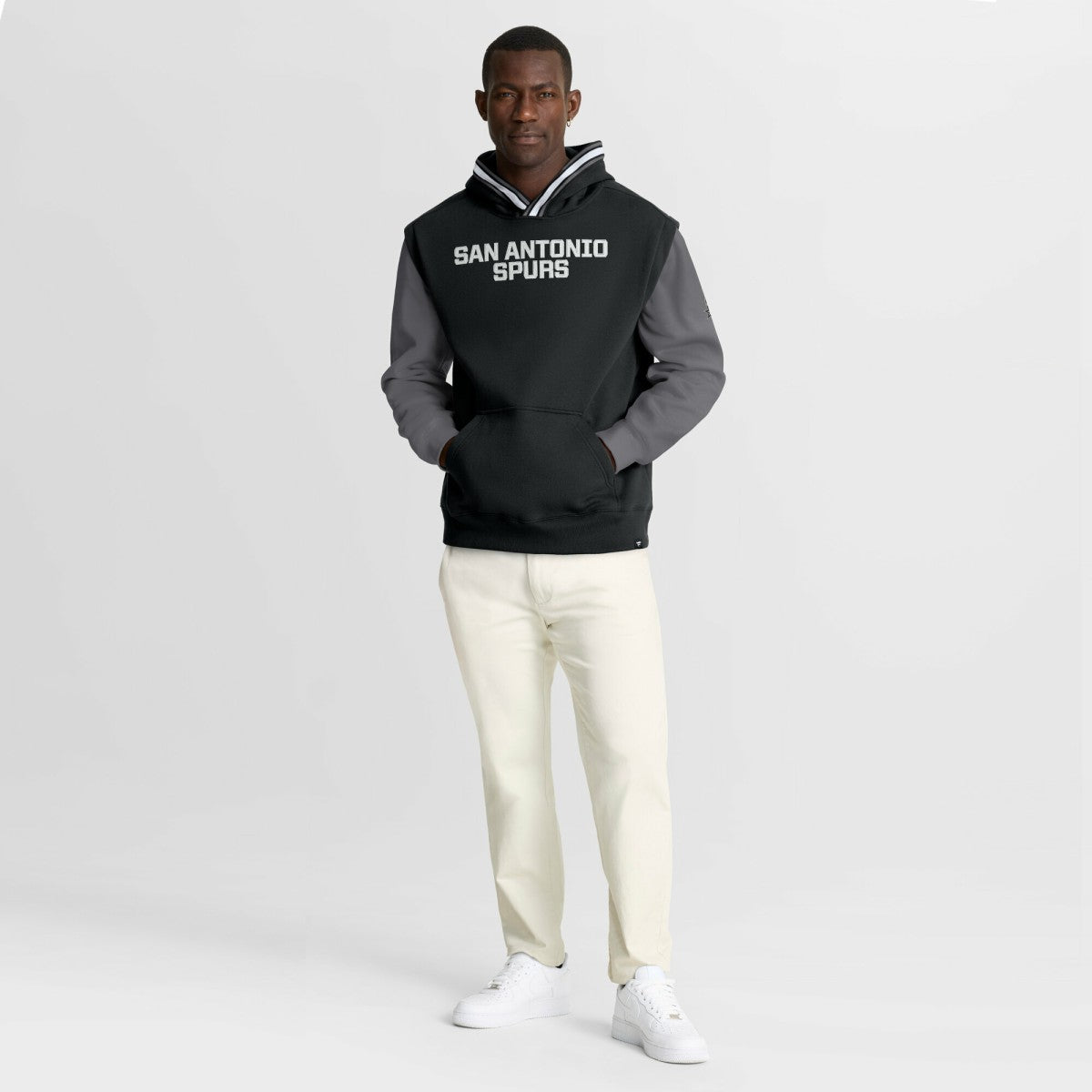 Fanatics - San Antonio Spurs Half Court Shot Clock Fastbreak Hoodie - Black/Gray