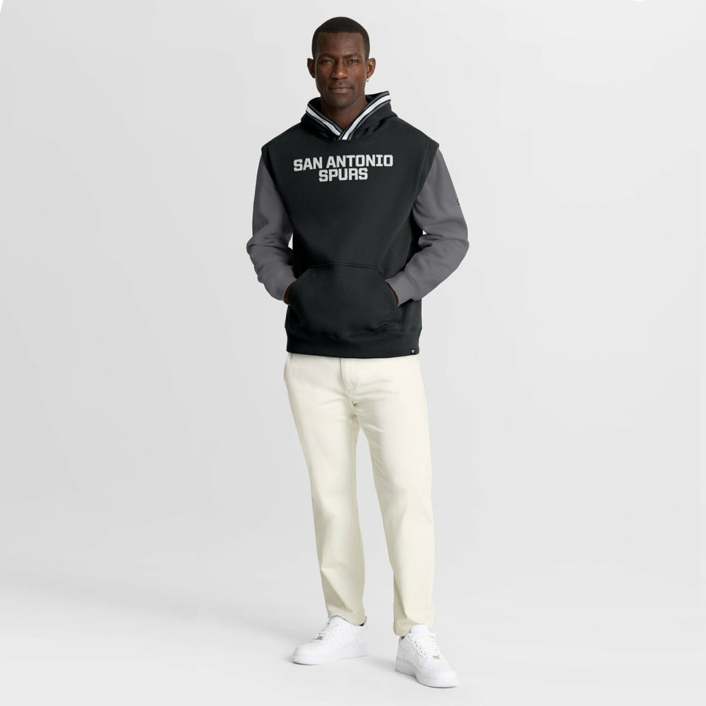Fanatics - San Antonio Spurs Half Court Shot Clock Fastbreak Hoodie - Black/Gray