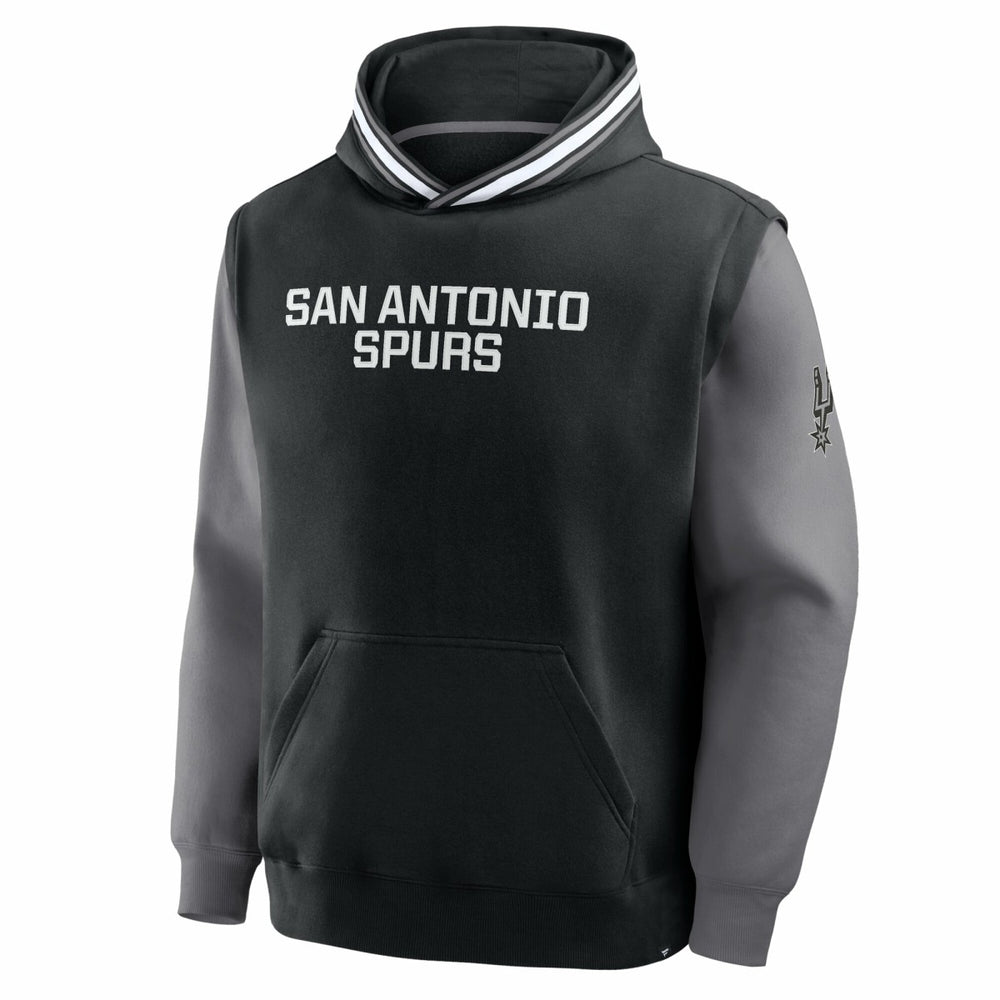 Fanatics - San Antonio Spurs Half Court Shot Clock Fastbreak Hoodie - Black/Gray