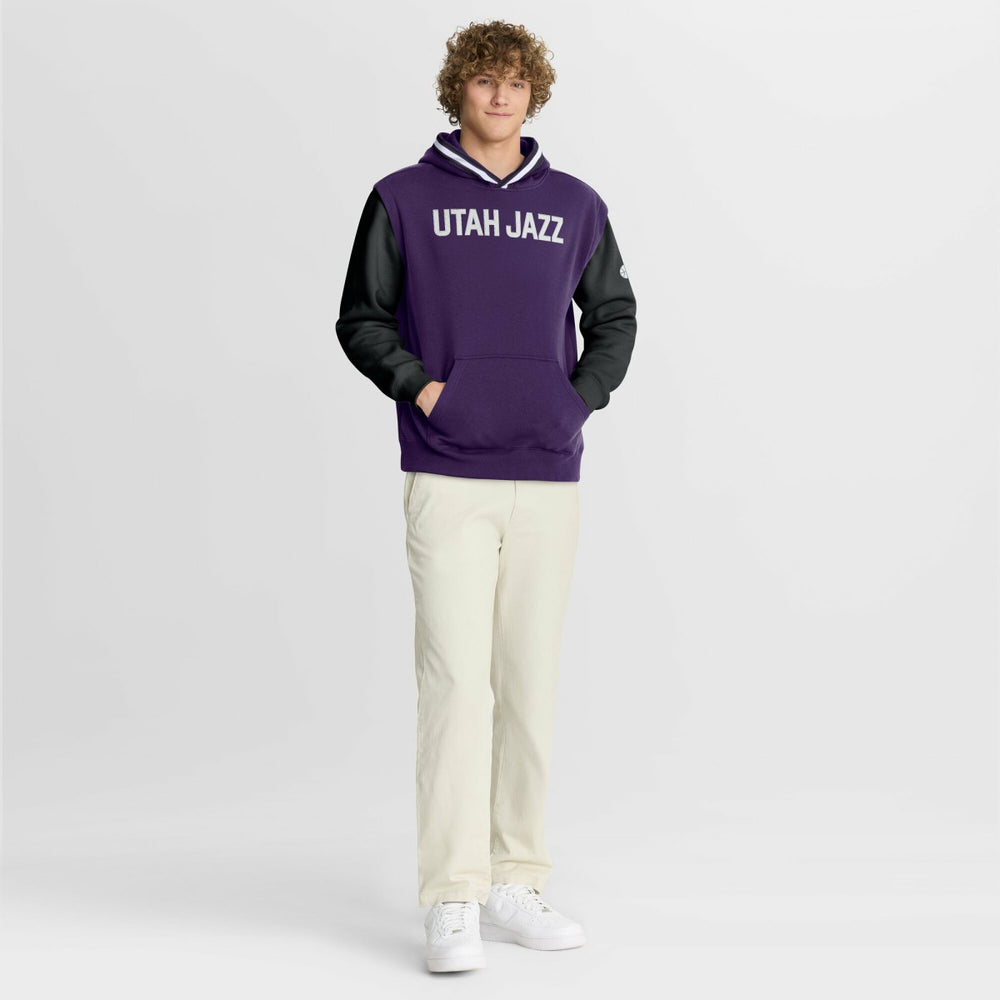 Fanatics - Utah Jazz Half Court Shot Clock Fastbreak Hoodie - Purple/Black