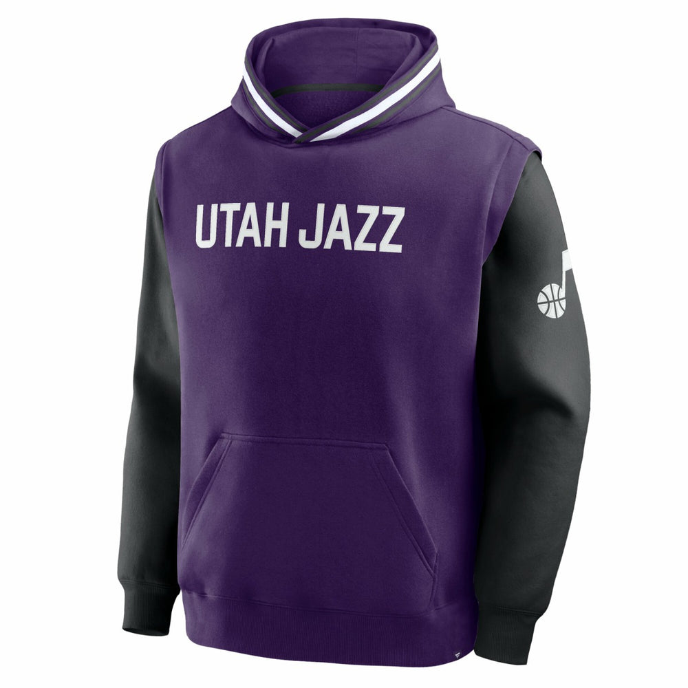 Fanatics - Utah Jazz Half Court Shot Clock Fastbreak Hoodie - Purple/Black