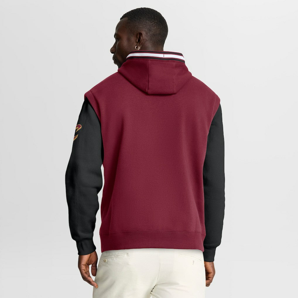 Fanatics - Cleveland Cavaliers Half Court Shot Clock Fastbreak Hoodie - Wine/Black