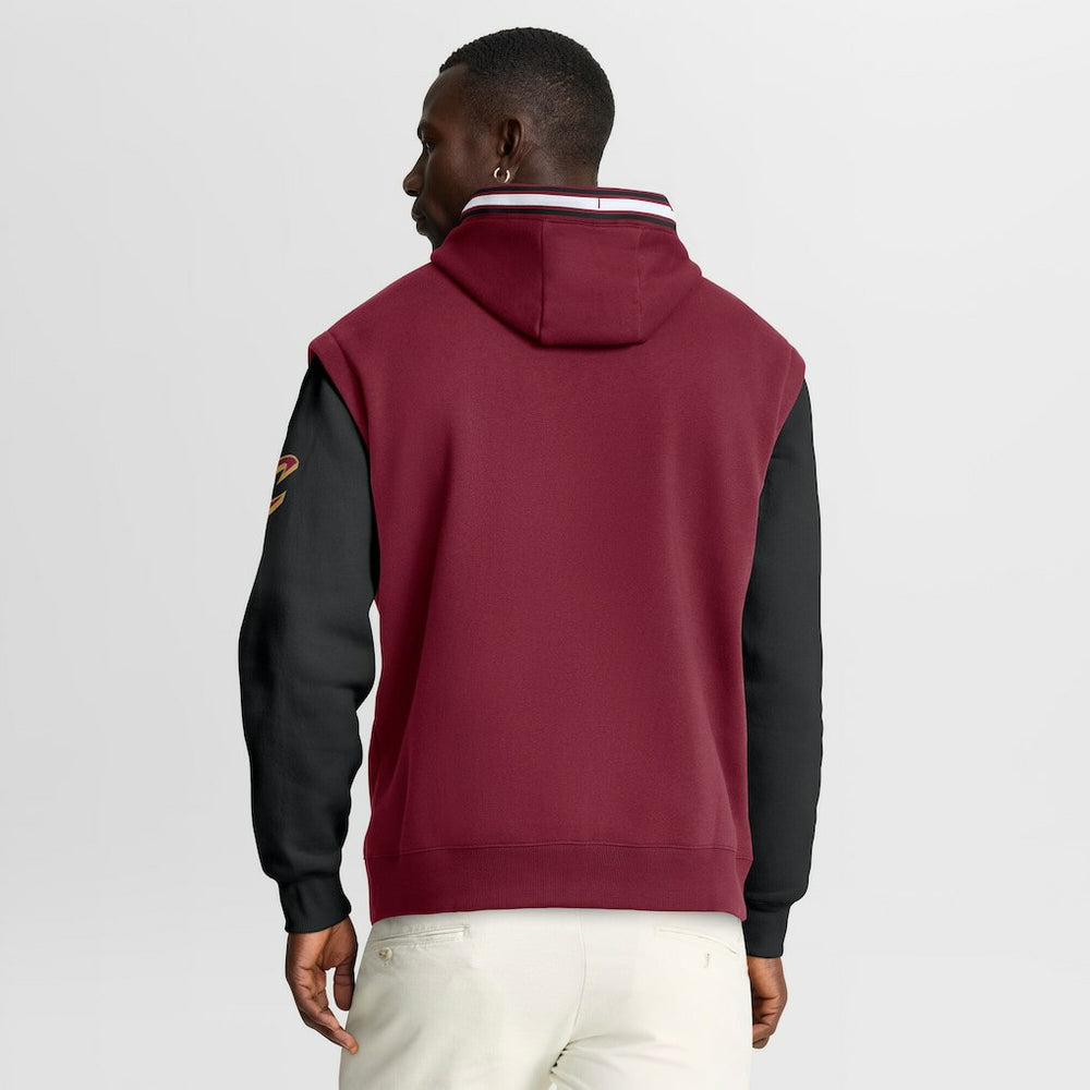 Fanatics - Cleveland Cavaliers Half Court Shot Clock Fastbreak Hoodie - Wine/Black