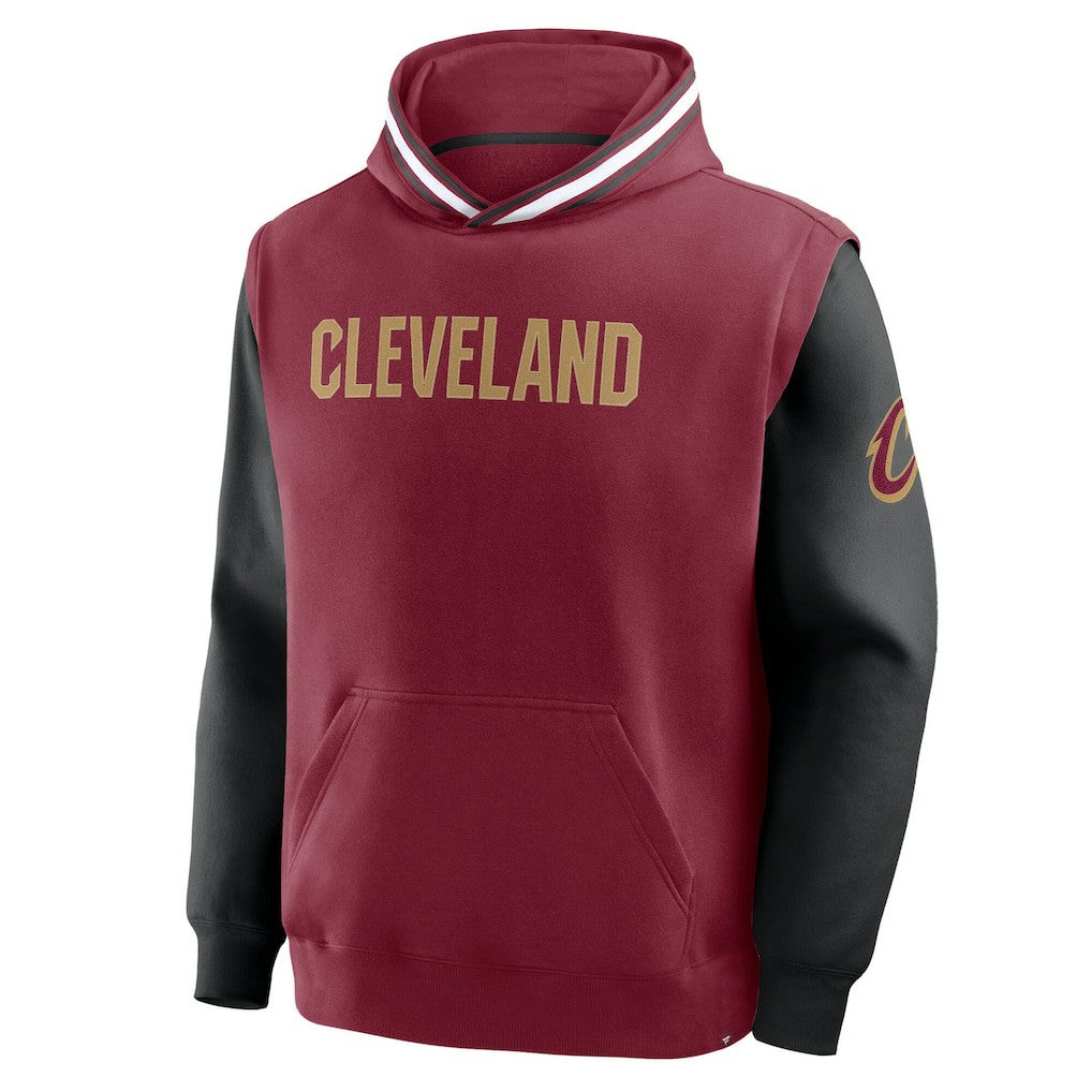 Fanatics - Cleveland Cavaliers Half Court Shot Clock Fastbreak Hoodie - Wine/Black