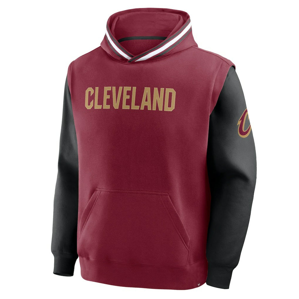 Fanatics - Cleveland Cavaliers Half Court Shot Clock Fastbreak Hoodie - Wine/Black