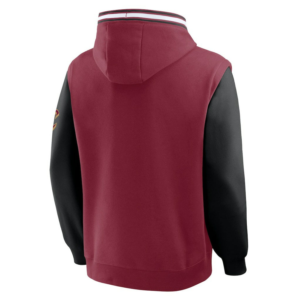 Fanatics - Cleveland Cavaliers Half Court Shot Clock Fastbreak Hoodie - Wine/Black