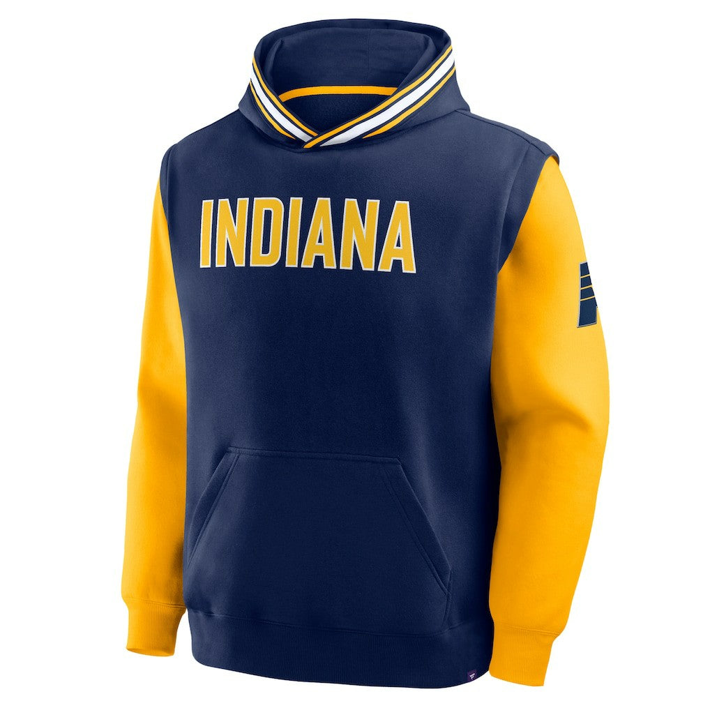 Fanatics - Indiana Pacers Half Court Shot Clock Fastbreak Hoodie - Navy/Gold