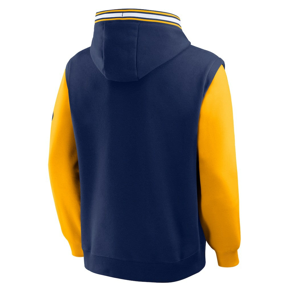 Fanatics - Indiana Pacers Half Court Shot Clock Fastbreak Hoodie - Navy/Gold