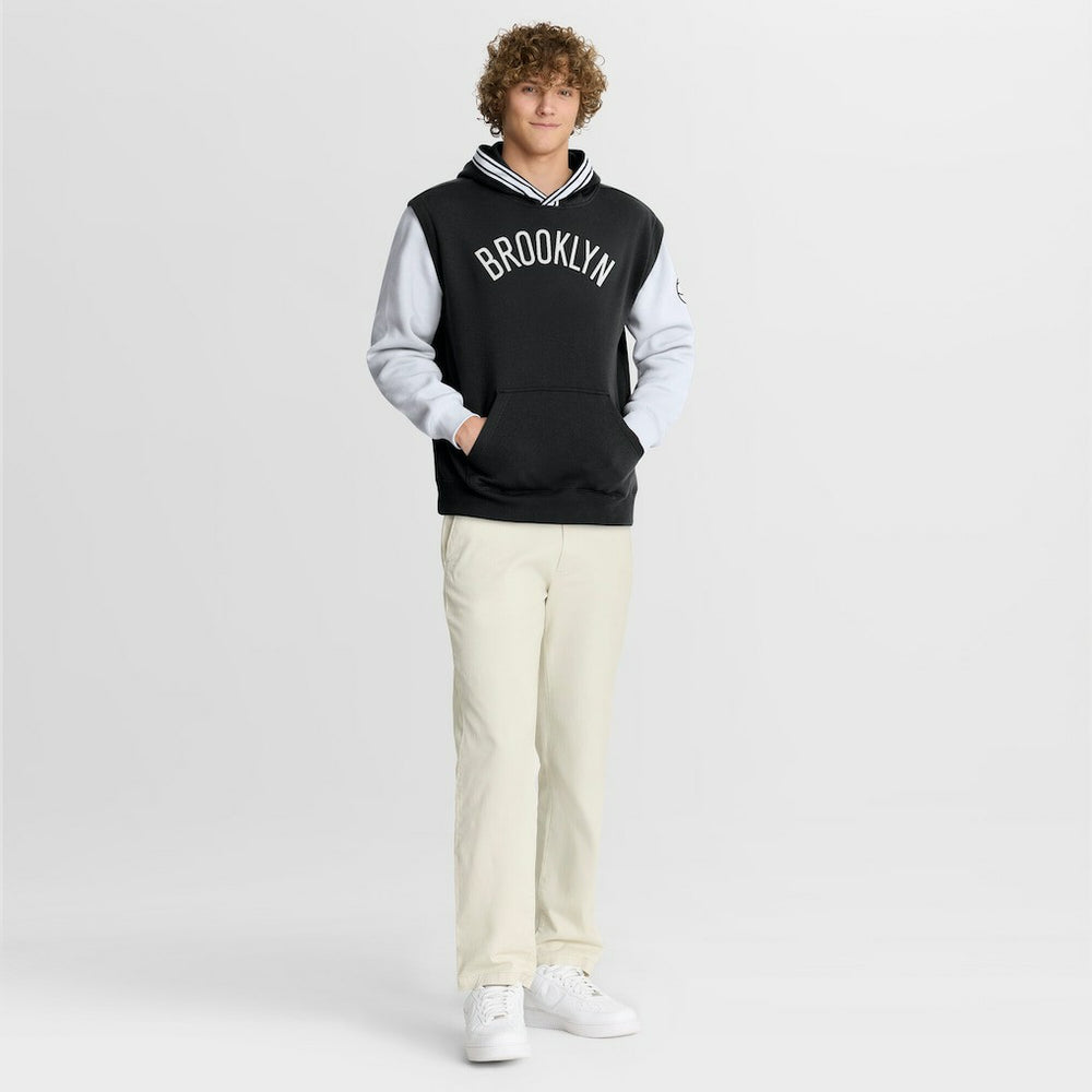 Fanatics - Brooklyn Nets Half Court Shot Clock Fastbreak Hoodie - Black/White
