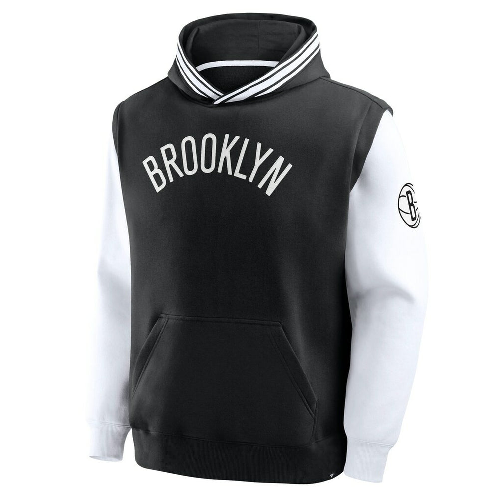 Fanatics - Brooklyn Nets Half Court Shot Clock Fastbreak Hoodie - Black/White