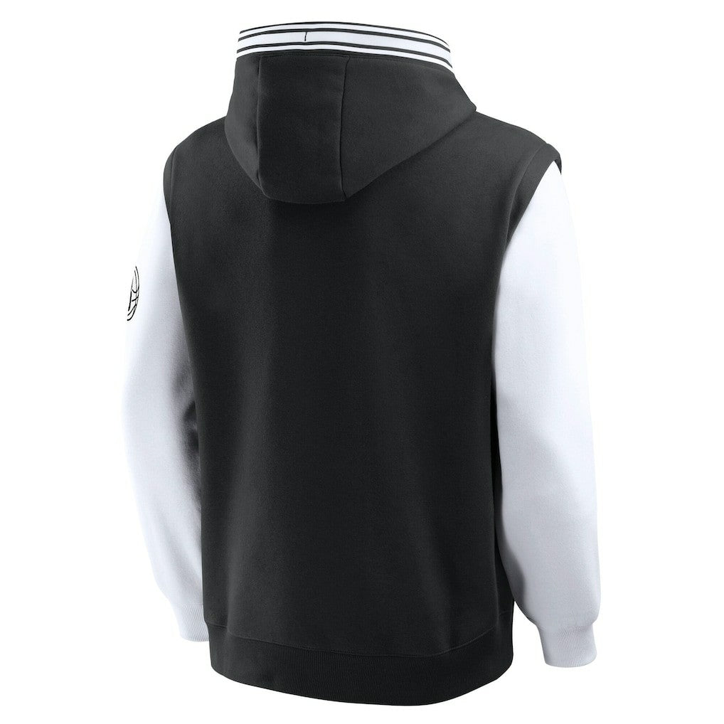 Fanatics - Brooklyn Nets Half Court Shot Clock Fastbreak Hoodie - Black/White
