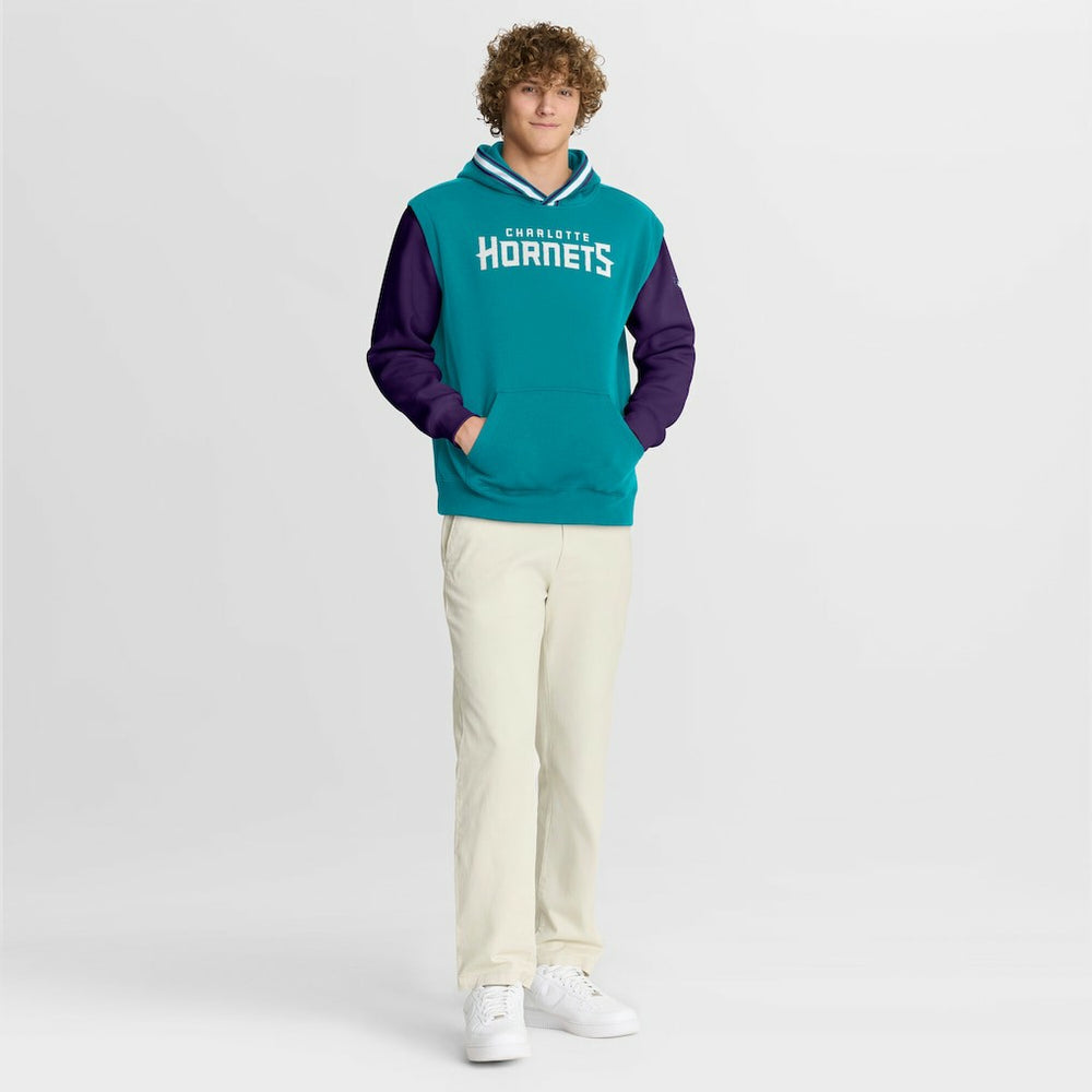 Fanatics - Charlotte Hornets Half Court Shot Clock Fastbreak Hoodie - Teal/Purple