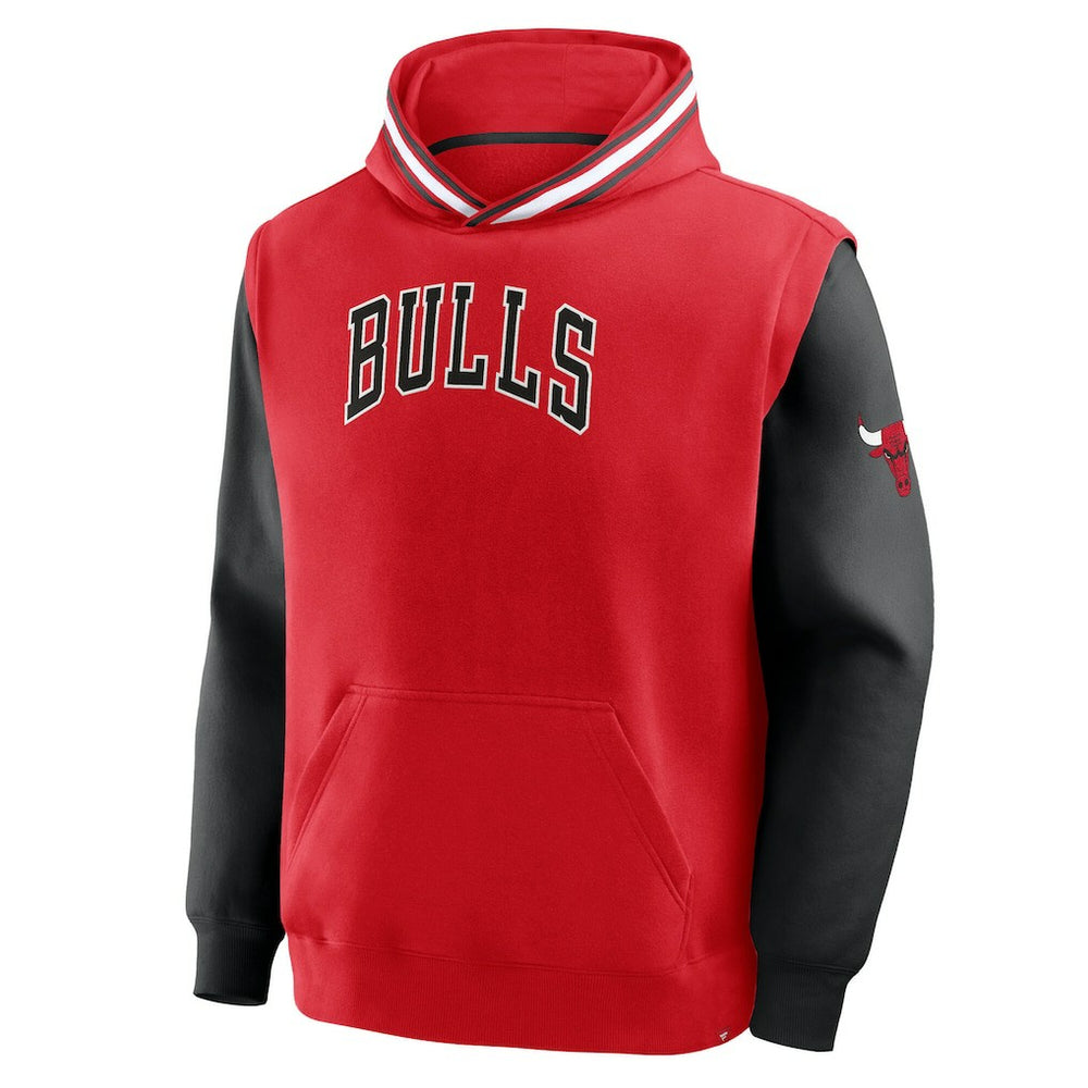 Fanatics - Chicago Bulls Half Court Shot Clock Fastbreak Hoodie - Red/Black