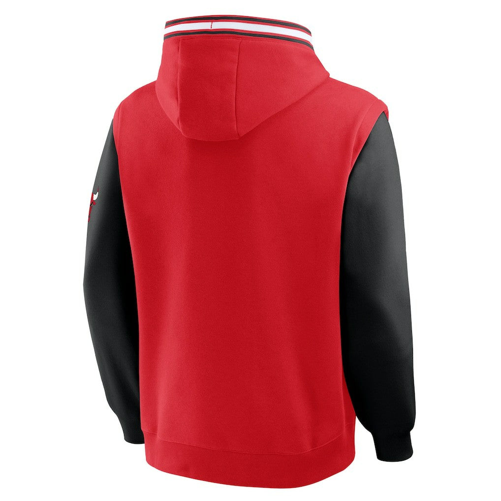 Fanatics - Chicago Bulls Half Court Shot Clock Fastbreak Hoodie - Red/Black