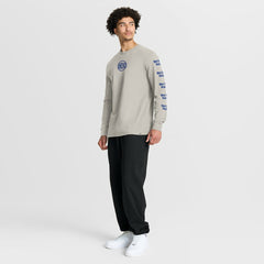 Fanatics - New York Knicks Crossover Collection Ball Screen Action Premium Long Sleeve T-Shirt - Cream