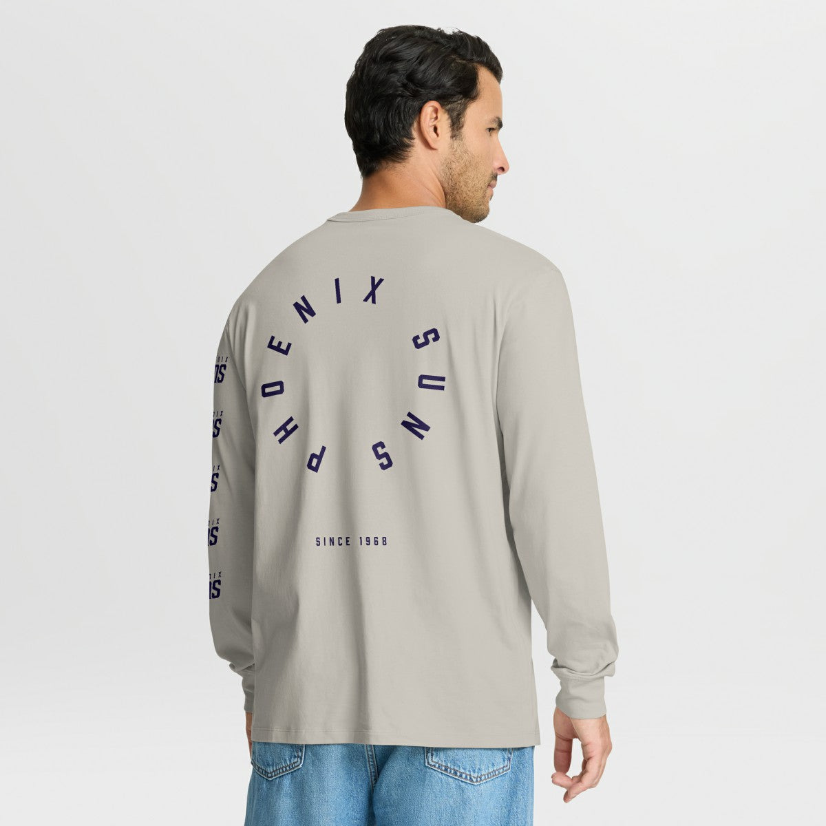 Fanatics - Phoenix Suns Crossover Collection Ball Screen Action Premium Long Sleeve T-Shirt - Cream