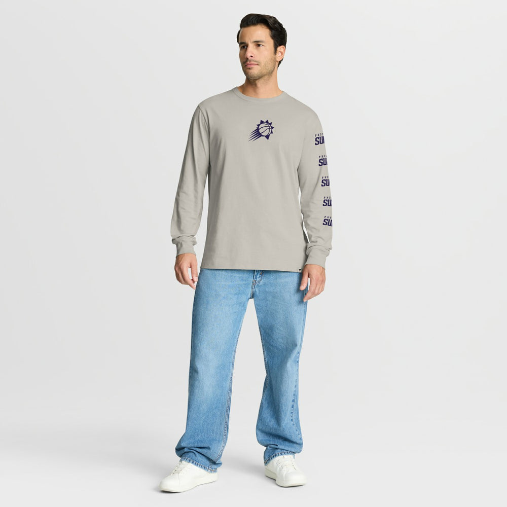 Fanatics - Phoenix Suns Crossover Collection Ball Screen Action Premium Long Sleeve T-Shirt - Cream
