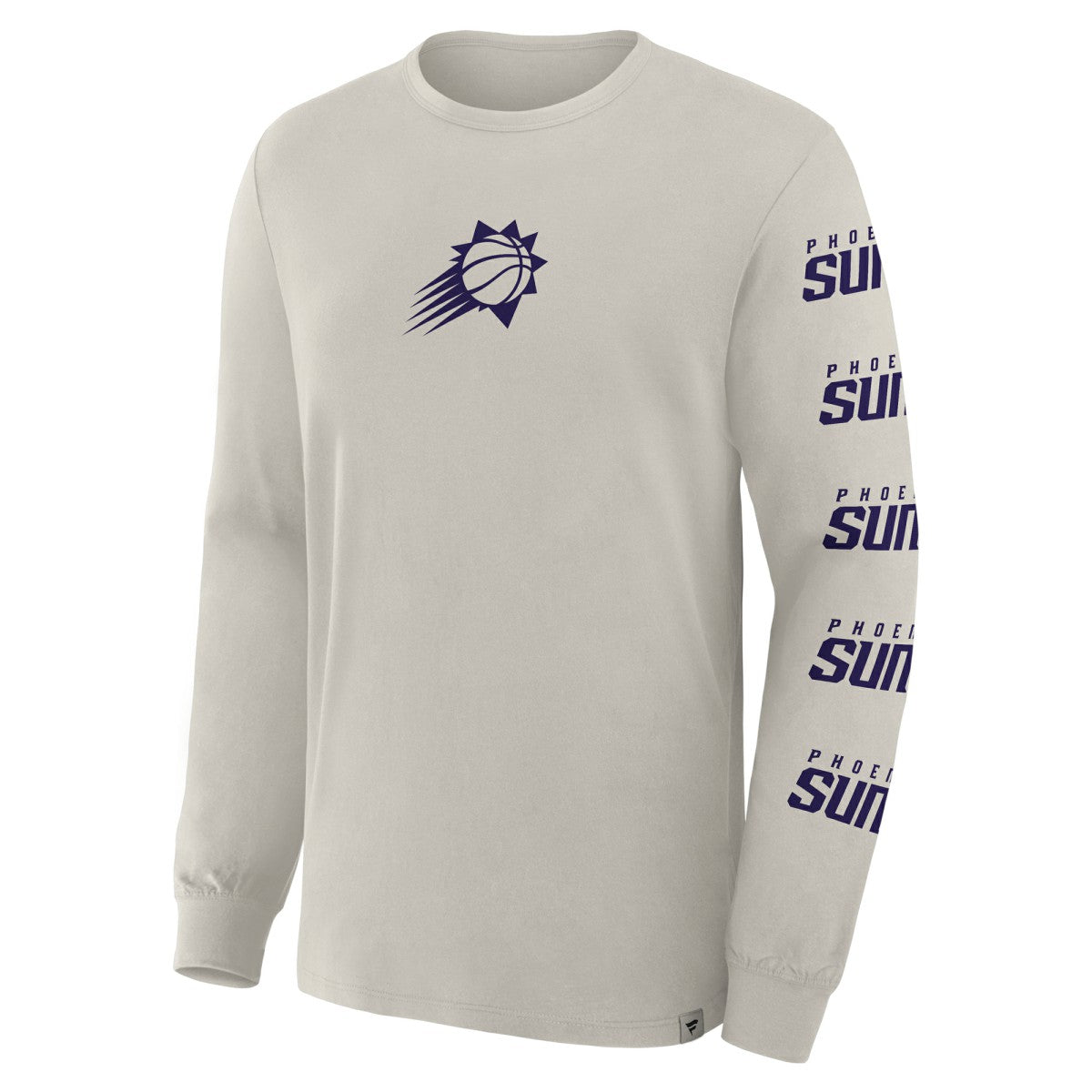 Fanatics - Phoenix Suns Crossover Collection Ball Screen Action Premium Long Sleeve T-Shirt - Cream