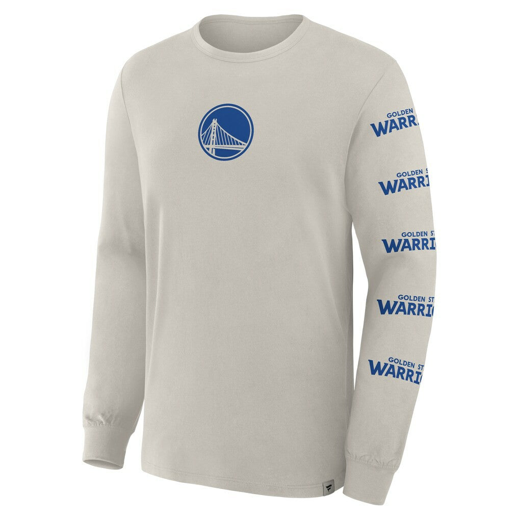 Fanatics - Golden State Warriors Crossover Collection Ball Screen Action Premium Long Sleeve T-Shirt - Cream