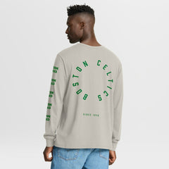 Fanatics - Boston Celtics Crossover Collection Ball Screen Action Premium Long Sleeve T-Shirt - Cream