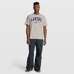 Fanatics - Los Angeles Lakers Crossover Collection Pull Up Jumper Shot Premium T-Shirt - Cream