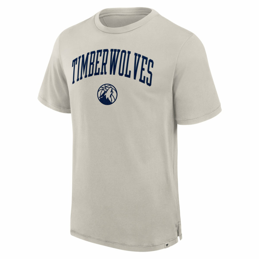 Fanatics - Minnesota Timberwolves Crossover Collection Pull Up Jumper Shot Premium T-Shirt - Cream