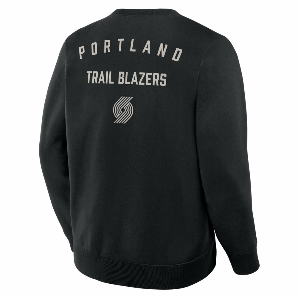Fanatics - Portland Trail Blazers Crossover Collection Defensive Rotation Drill Premium Pullover Sweatshirt - Black