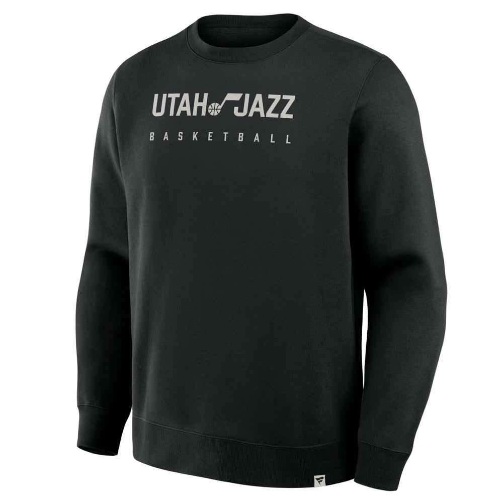 Fanatics - Utah Jazz Crossover Collection Defensive Rotation Drill Premium Pullover Sweatshirt - Black