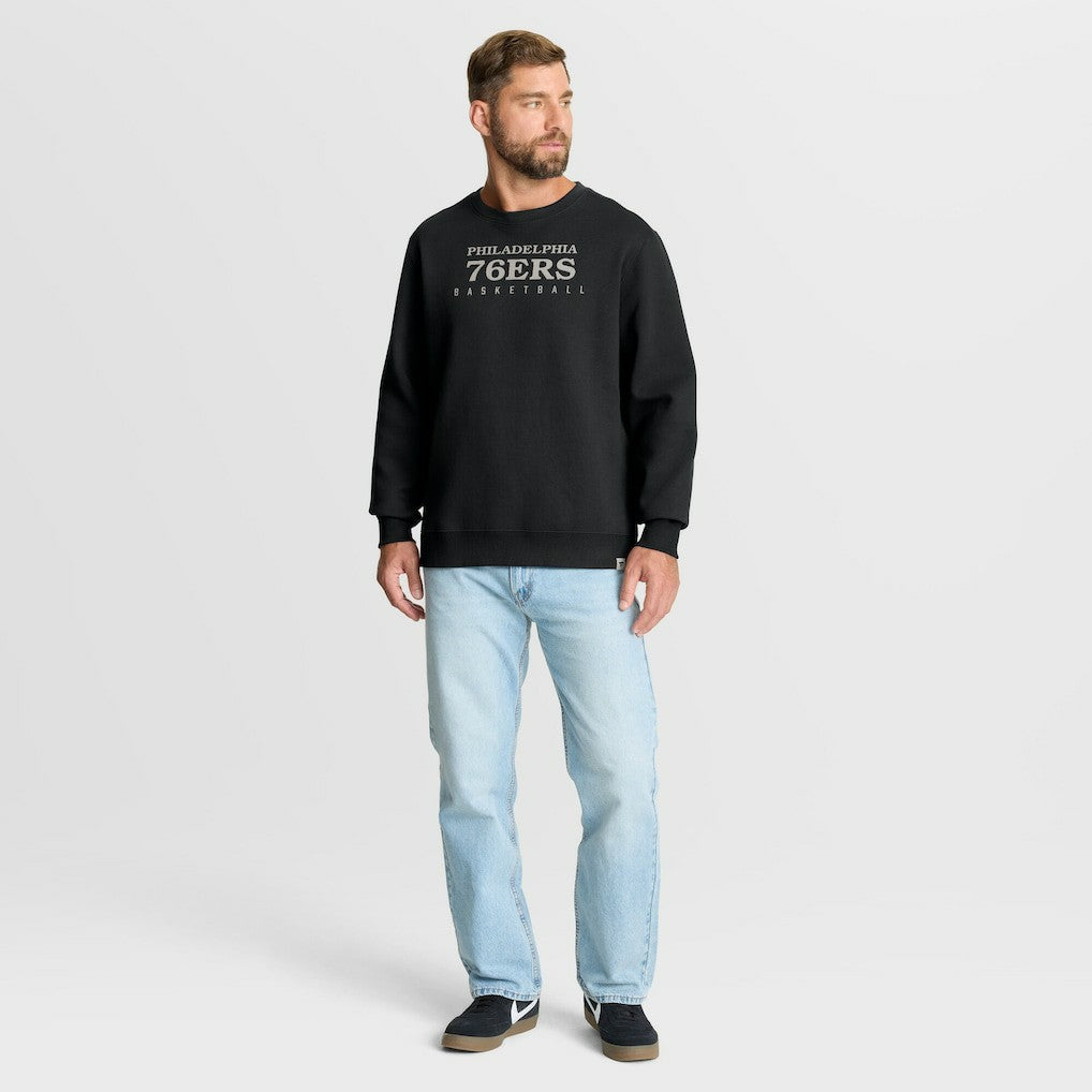Fanatics - Philadelphia 76ers Crossover Collection Defensive Rotation Drill Premium Pullover Sweatshirt - Black