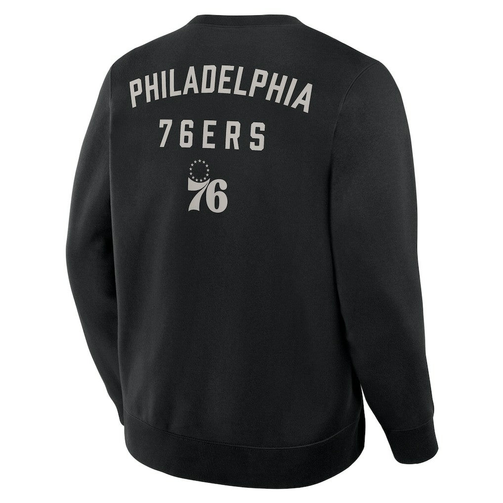 Fanatics - Philadelphia 76ers Crossover Collection Defensive Rotation Drill Premium Pullover Sweatshirt - Black