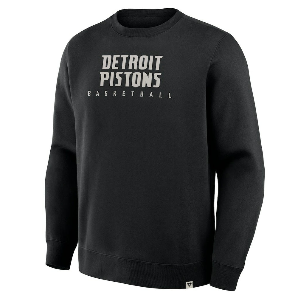 Fanatics - Detroit Pistons Crossover Collection Defensive Rotation Drill Premium Pullover Sweatshirt - Black