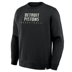 Fanatics - Detroit Pistons Crossover Collection Defensive Rotation Drill Premium Pullover Sweatshirt - Black