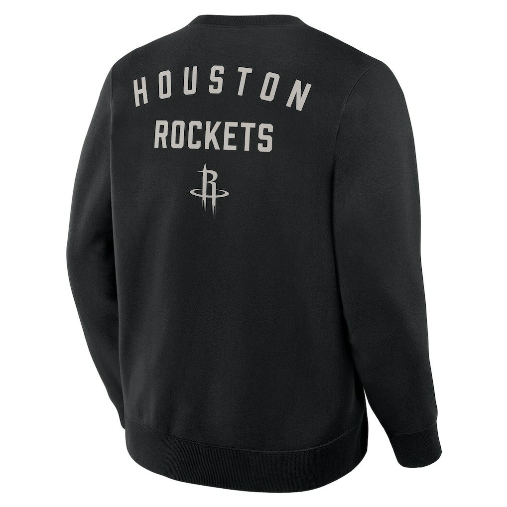 Fanatics - Houston Rockets Crossover Collection Defensive Rotation Drill Premium Pullover Sweatshirt - Black