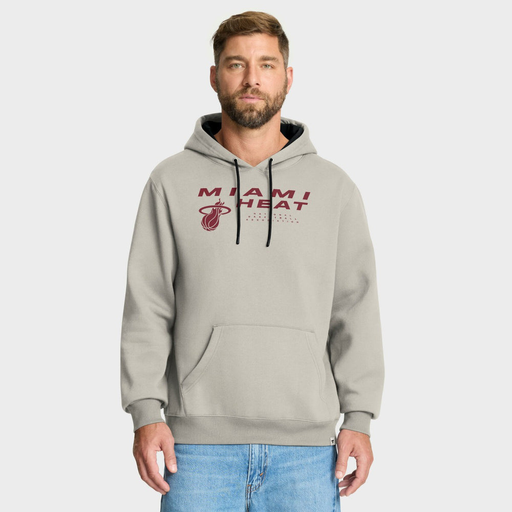 Fanatics - Miami Heat Crossover Collection Blocked Shot Premium Pullover Hoodie - Off White