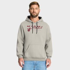 Fanatics - Miami Heat Crossover Collection Blocked Shot Premium Pullover Hoodie - Off White