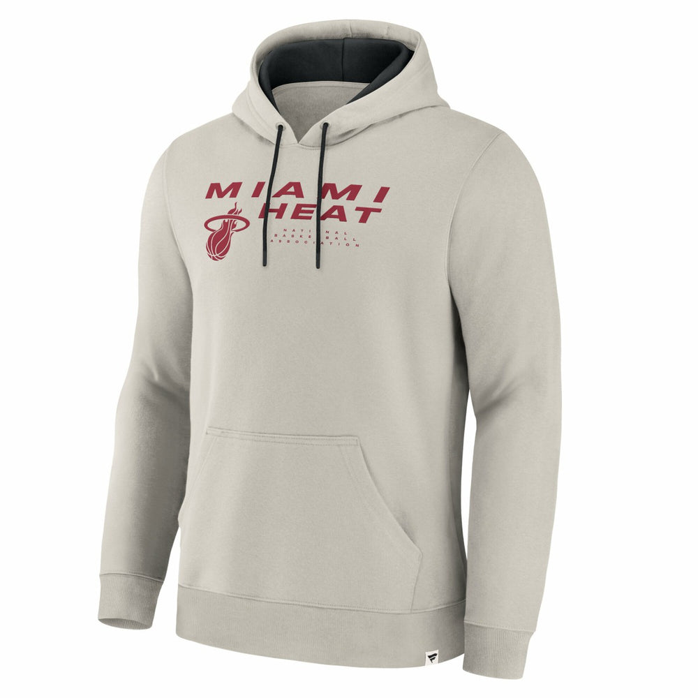 Fanatics - Miami Heat Crossover Collection Blocked Shot Premium Pullover Hoodie - Off White