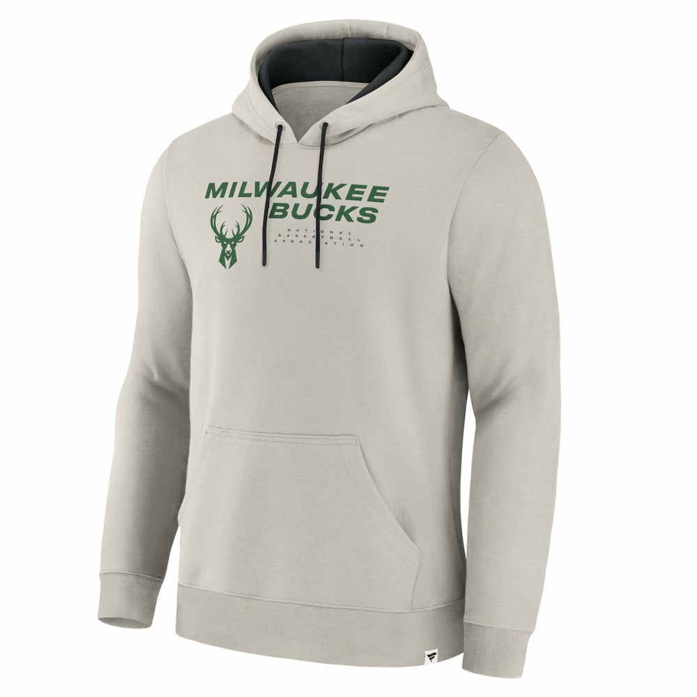 Fanatics - Milwaukee Bucks Crossover Collection Blocked Shot Premium Pullover Hoodie - Off White