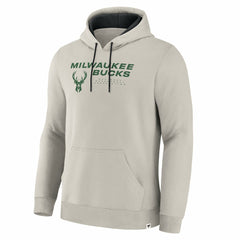 Fanatics - Milwaukee Bucks Crossover Collection Blocked Shot Premium Pullover Hoodie - Off White