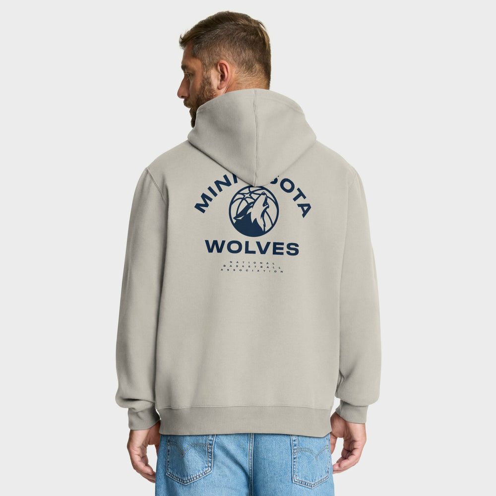 Fanatics - Minnesota Timberwolves Crossover Collection Blocked Shot Premium Pullover Hoodie - Off White