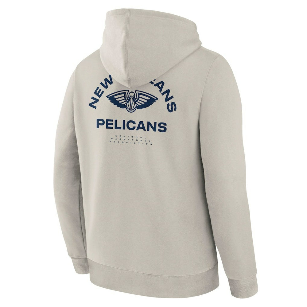 Fanatics - New Orleans Pelicans Crossover Collection Blocked Shot Premium Pullover Hoodie - Off White