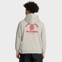 Fanatics - Portland Trail Blazers Crossover Collection Blocked Shot Premium Pullover Hoodie - Off White