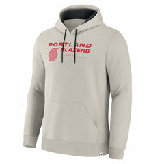 Fanatics - Portland Trail Blazers Crossover Collection Blocked Shot Premium Pullover Hoodie - Off White