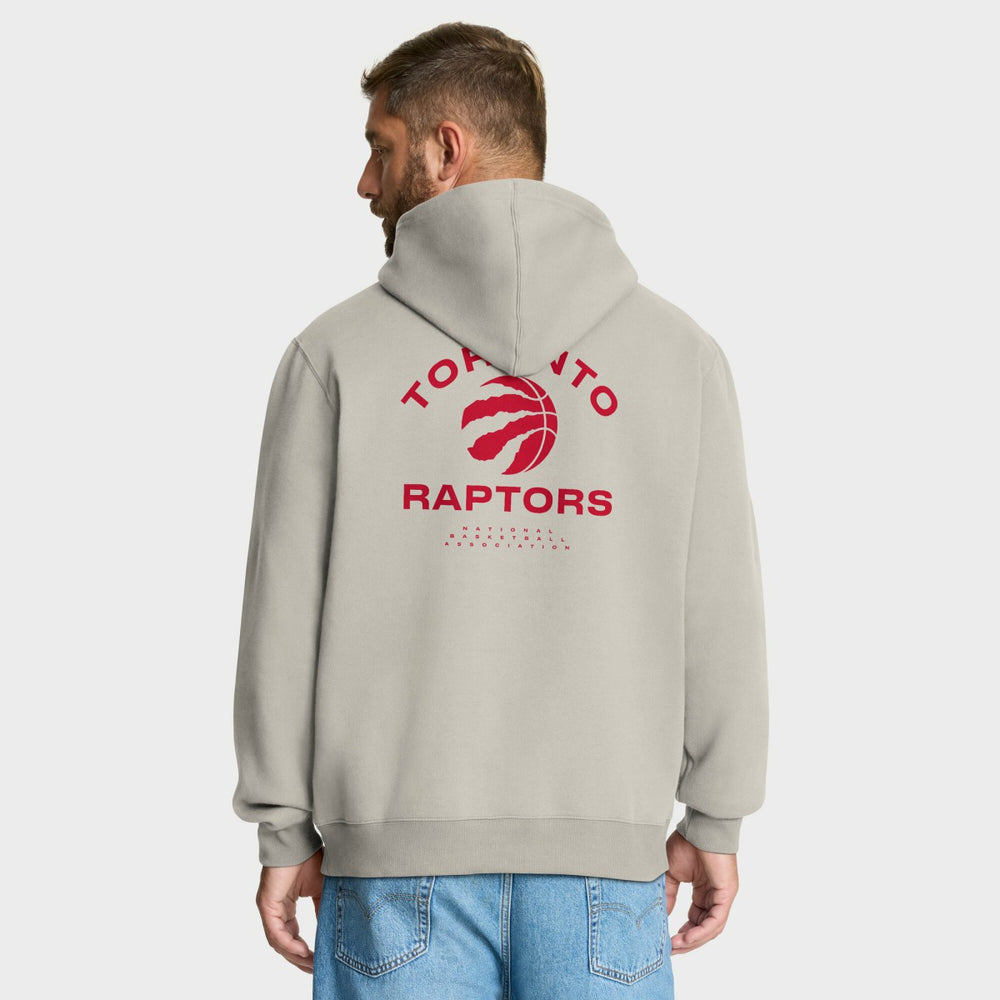 Fanatics - Toronto Raptors Crossover Collection Blocked Shot Premium Pullover Hoodie - Off White