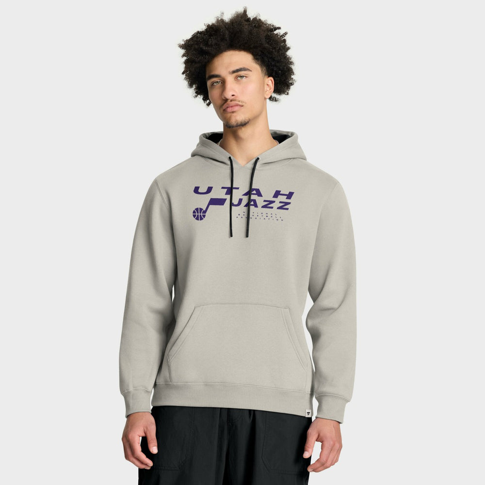Fanatics - Utah Jazz Crossover Collection Blocked Shot Premium Pullover Hoodie - Off White