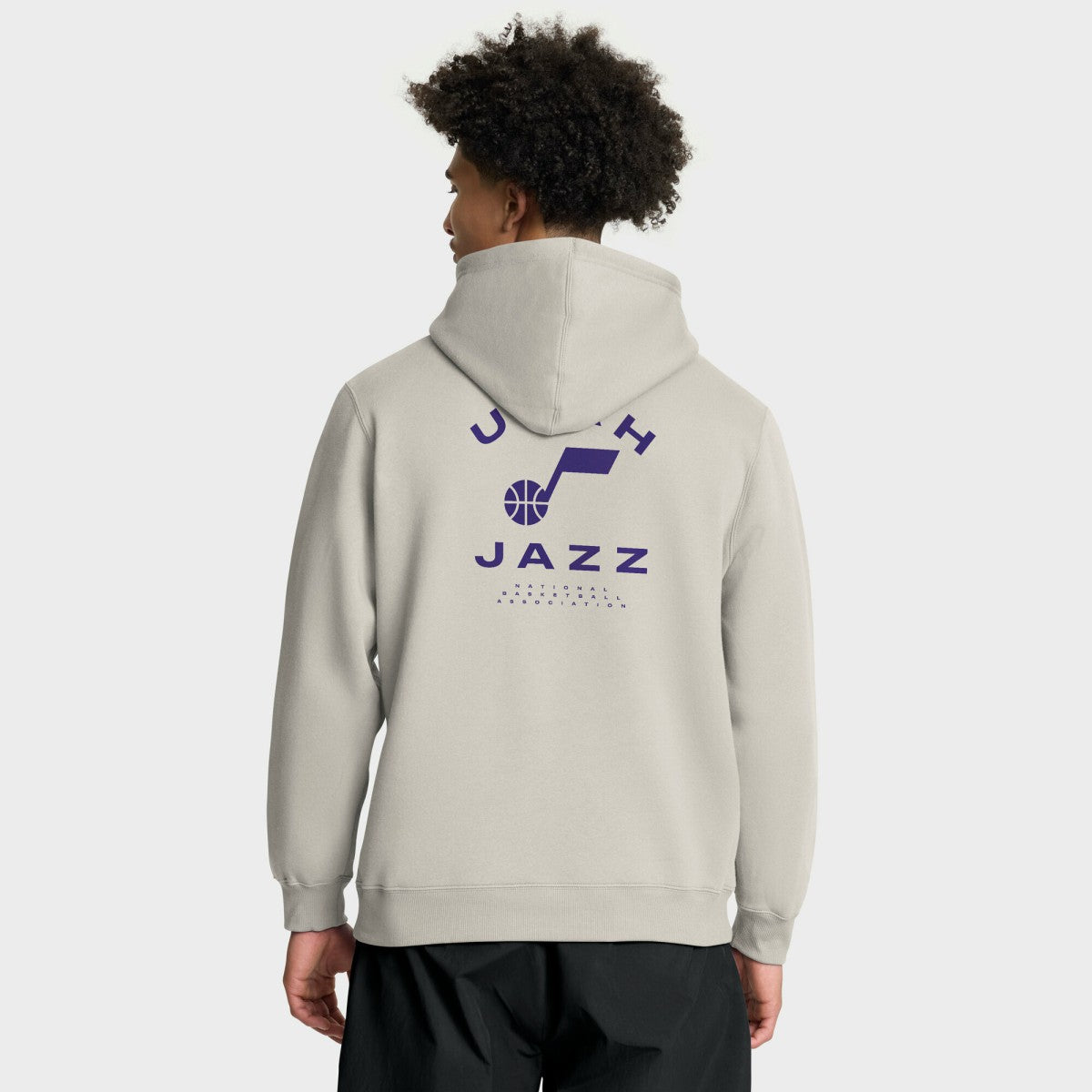 Fanatics - Utah Jazz Crossover Collection Blocked Shot Premium Pullover Hoodie - Off White
