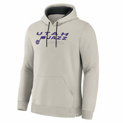 Fanatics - Utah Jazz Crossover Collection Blocked Shot Premium Pullover Hoodie - Off White