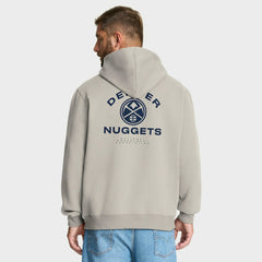 Fanatics - Denver Nuggets Crossover Collection Blocked Shot Premium Pullover Hoodie - Off White
