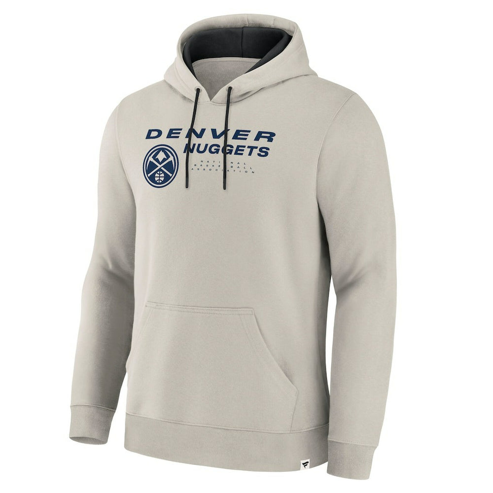 Fanatics - Denver Nuggets Crossover Collection Blocked Shot Premium Pullover Hoodie - Off White