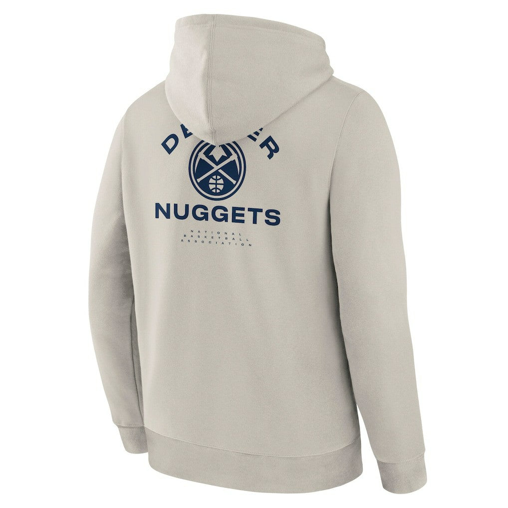Fanatics - Denver Nuggets Crossover Collection Blocked Shot Premium Pullover Hoodie - Off White