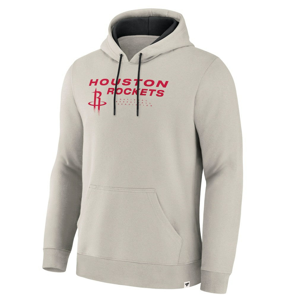 Fanatics - Houston Rockets Crossover Collection Blocked Shot Premium Pullover Hoodie - Off White